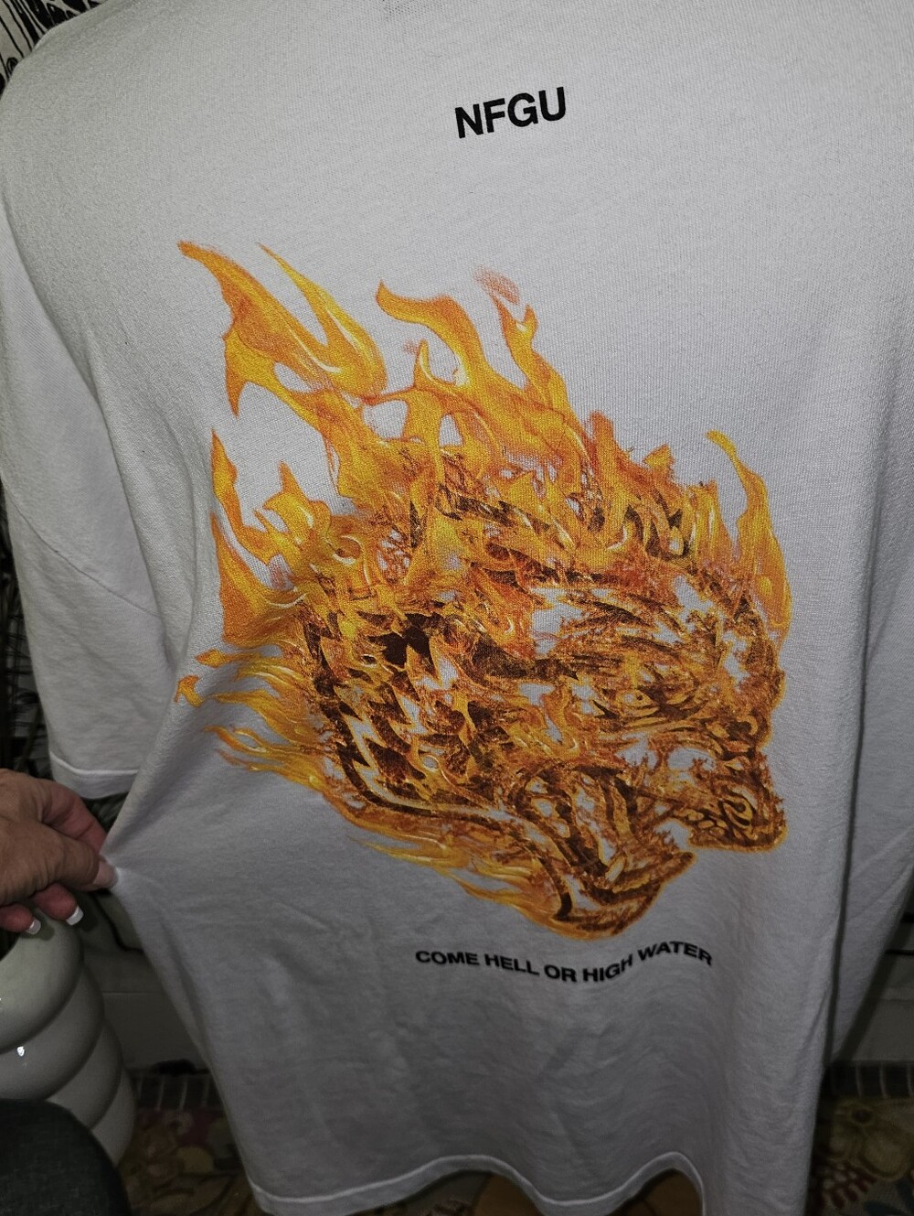 Darc Sport Come Hell Or High Water Flaming Wolf T Shirt Size XL of 427/1000
